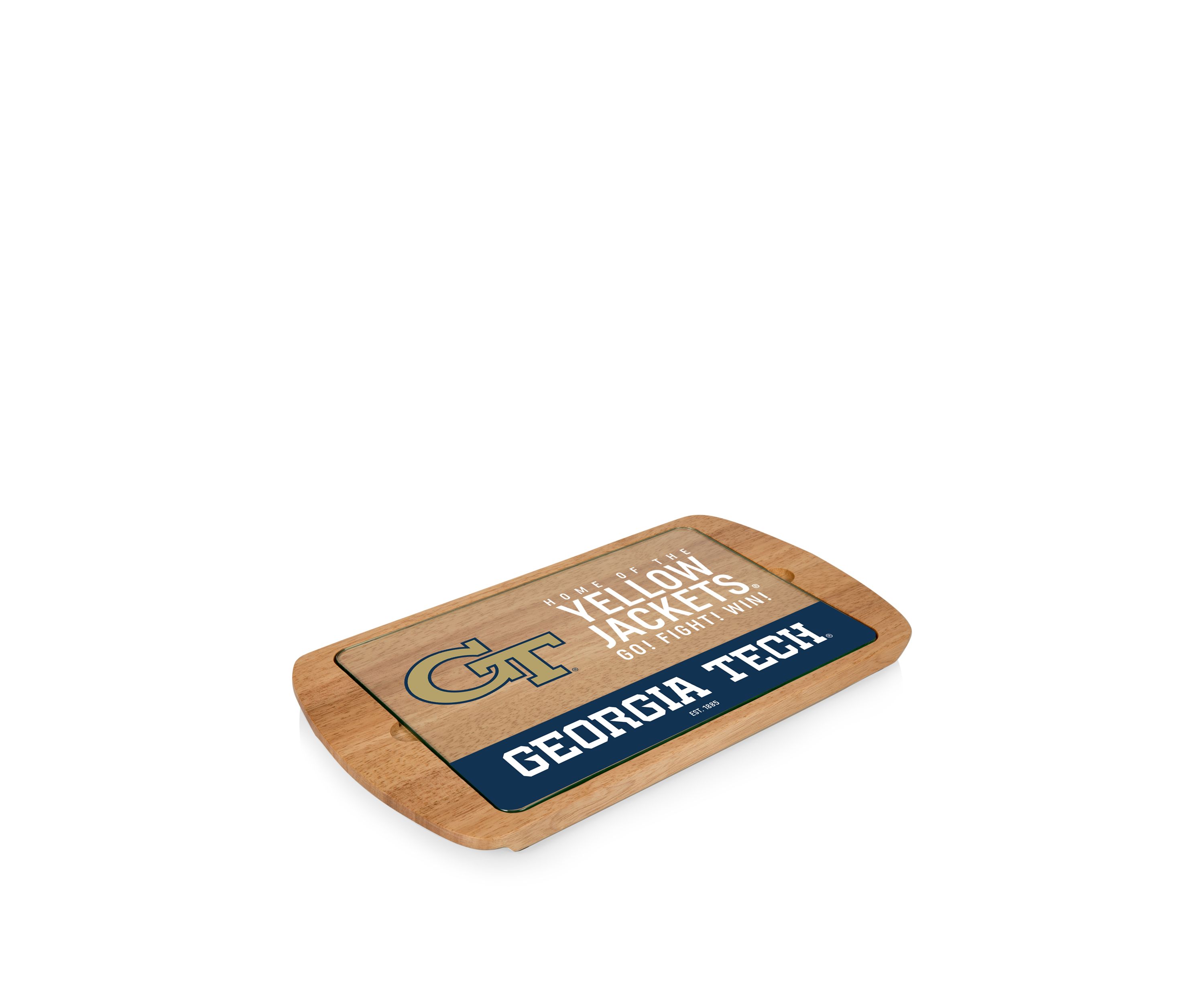 NCAA Georgia Tech Yellow Jackets Billboard Glass Top Serving Tray
