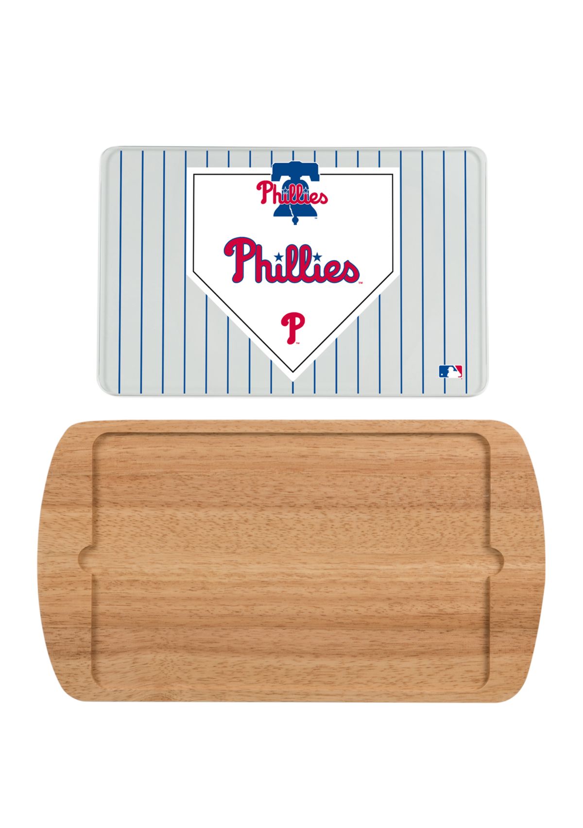 MLB Philadelphia Phillies Billboard Glass Top Serving Tray