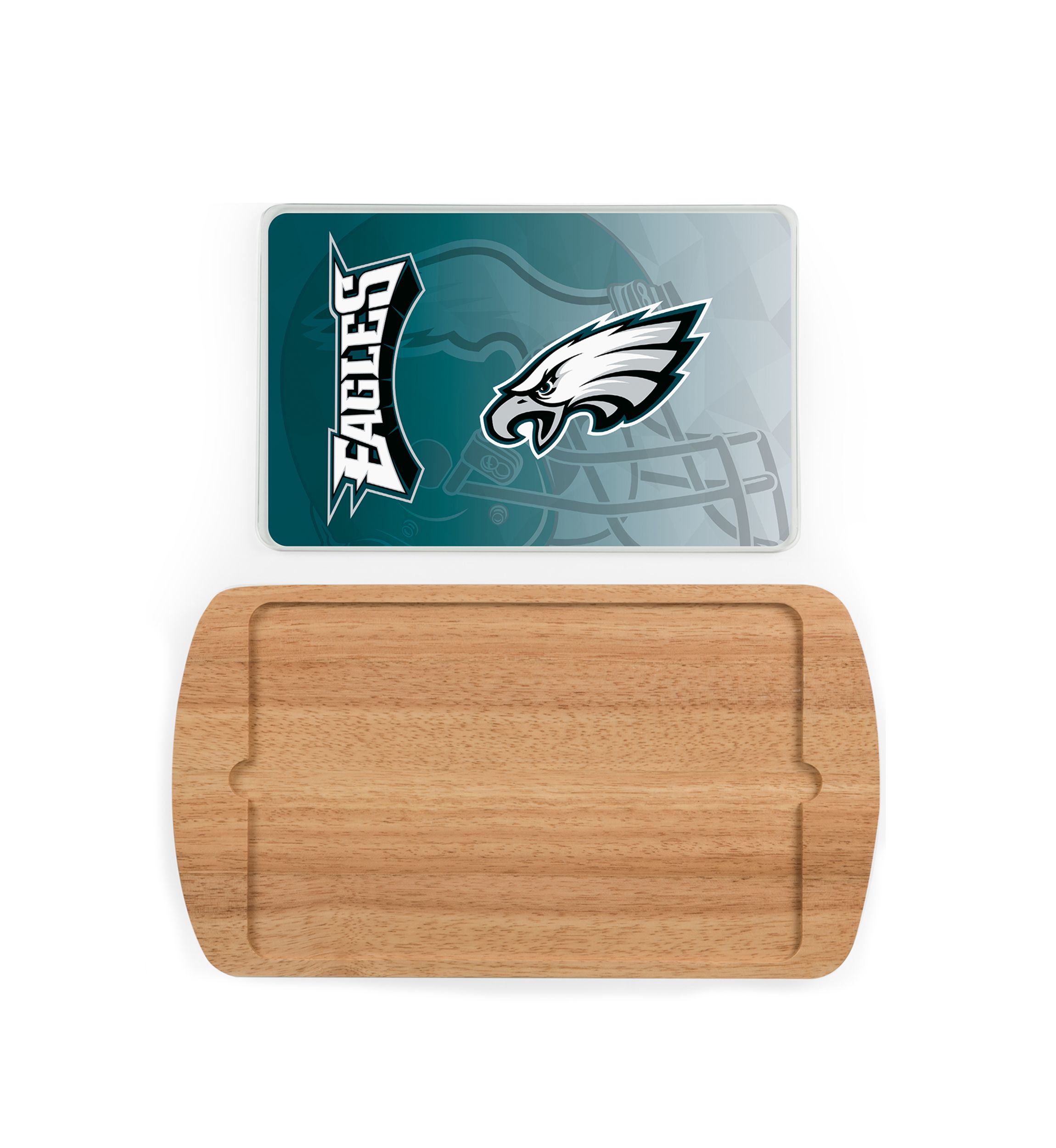 NFL Philadelphia Eagles Billboard Glass Top Serving Tray