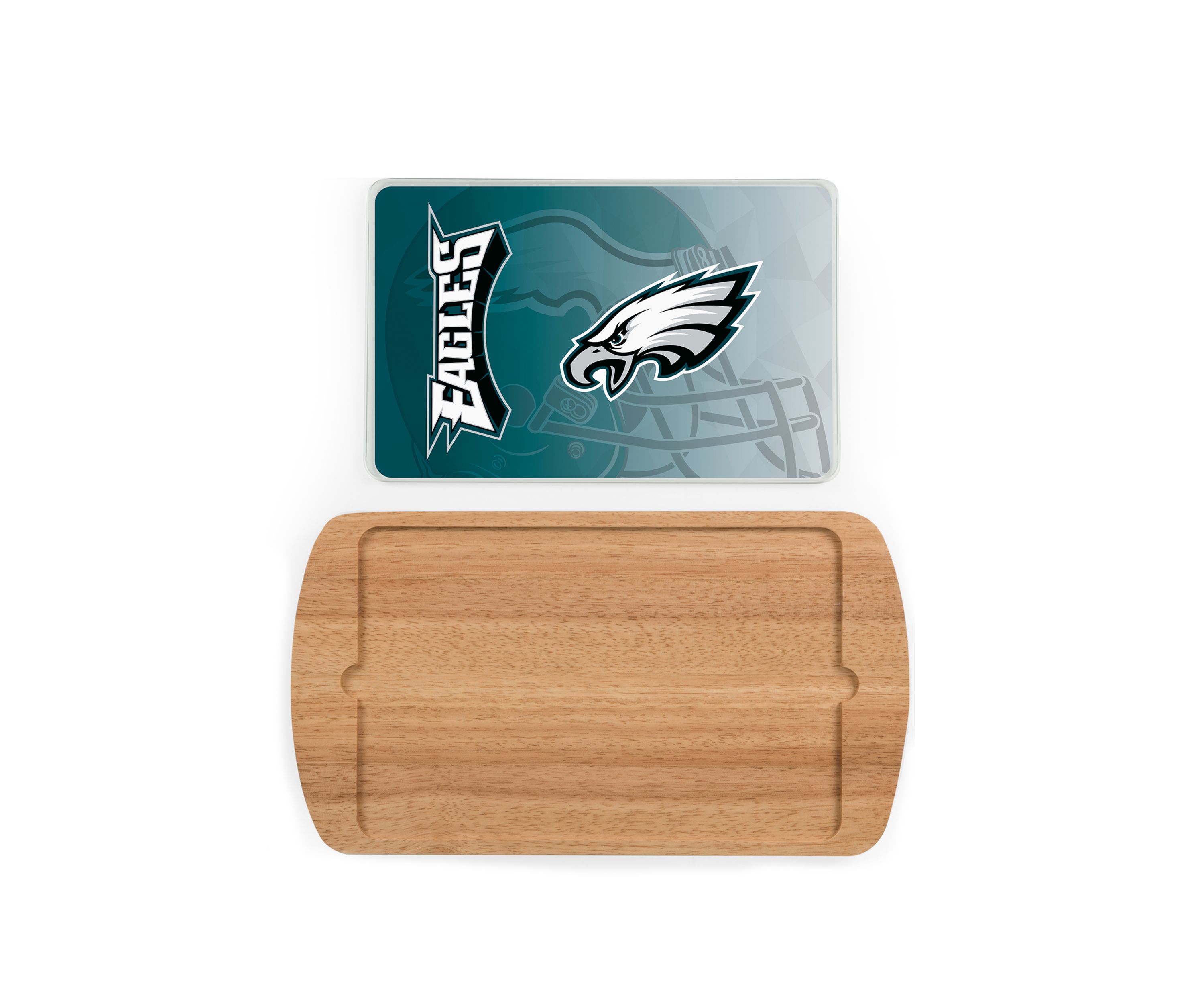 NFL Philadelphia Eagles Billboard Glass Top Serving Tray