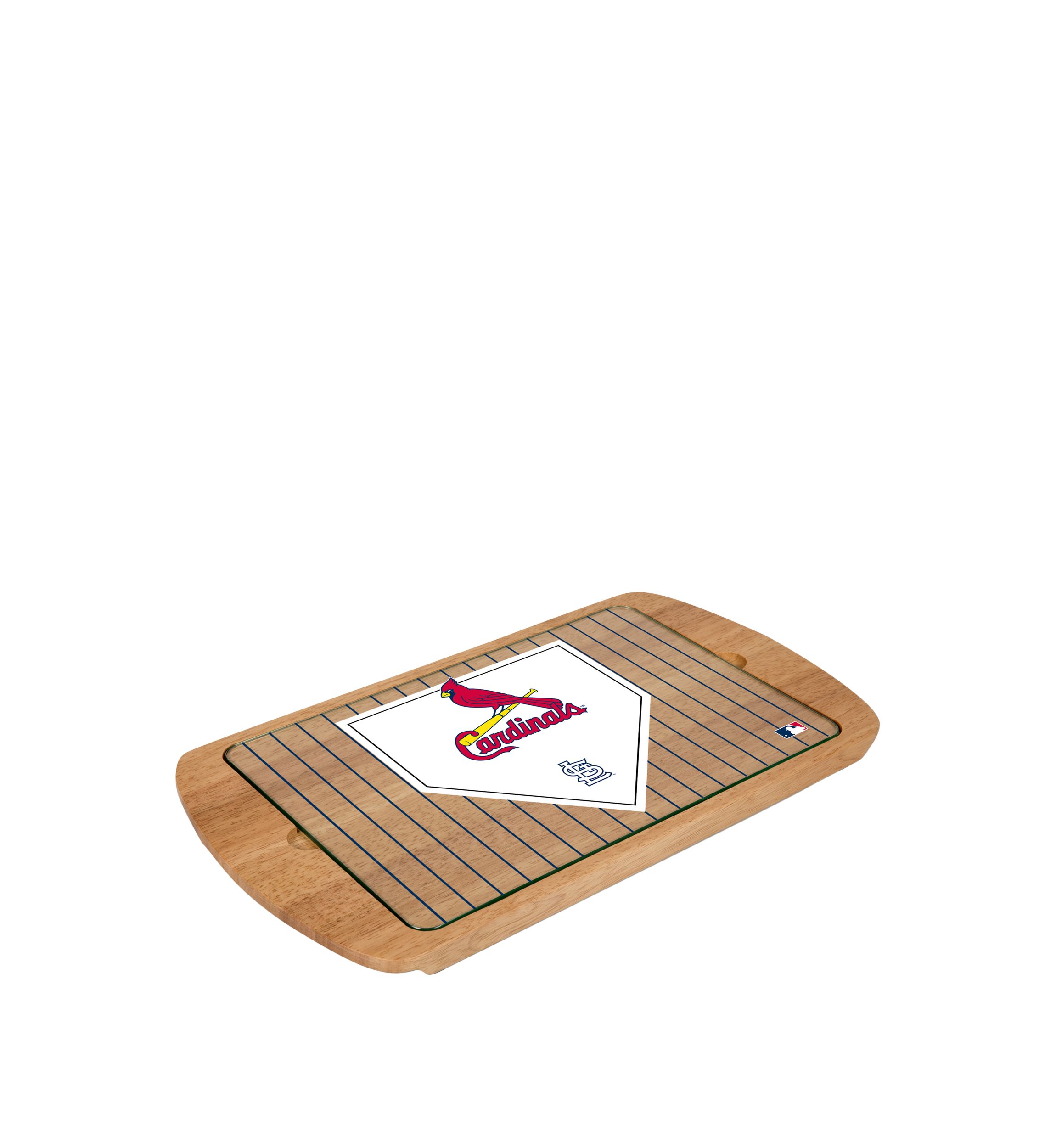 MLB St. Louis Cardinals Billboard Glass Top Serving Tray