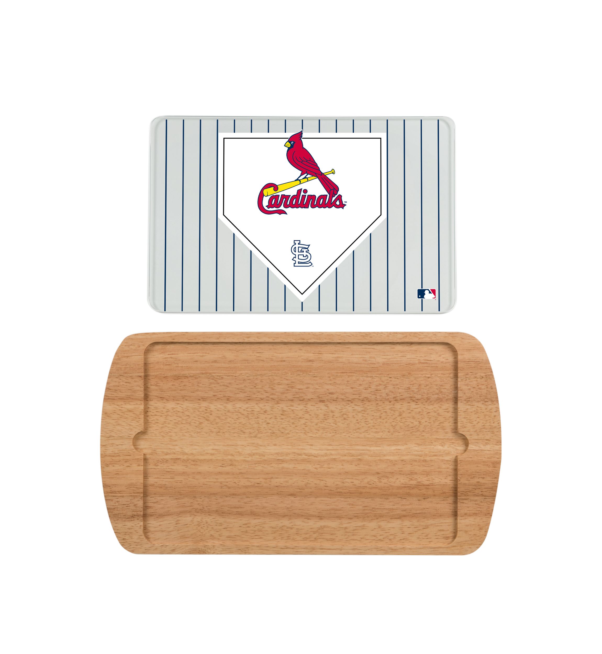 MLB St. Louis Cardinals Billboard Glass Top Serving Tray