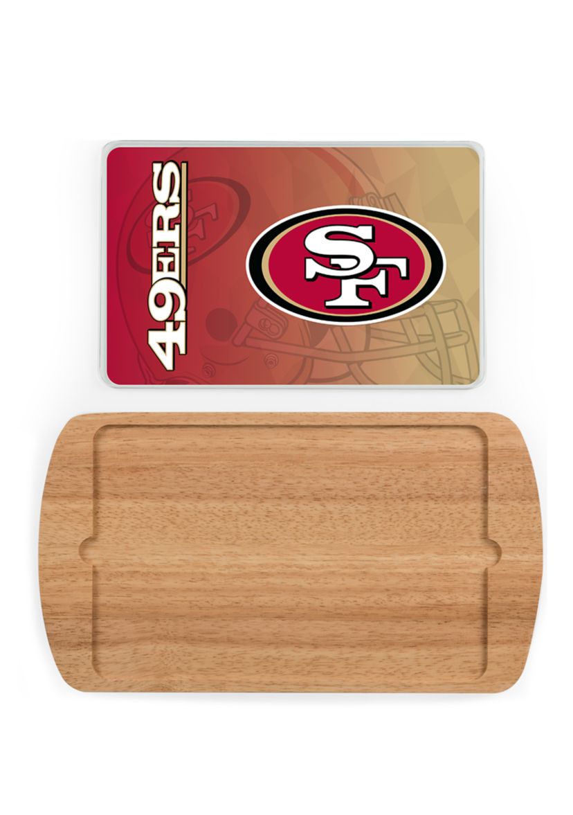 NFL San Francisco 49ers Billboard Glass Top Serving Tray