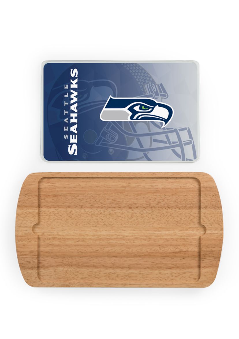 NFL Seattle Seahawks Billboard Glass Top Serving Tray