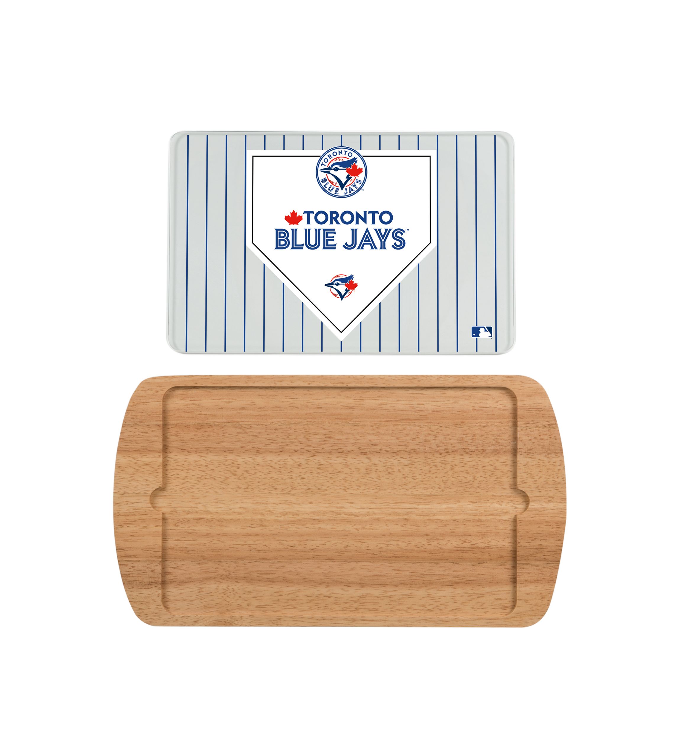 MLB Toronto Blue Jays Billboard Glass Top Serving Tray