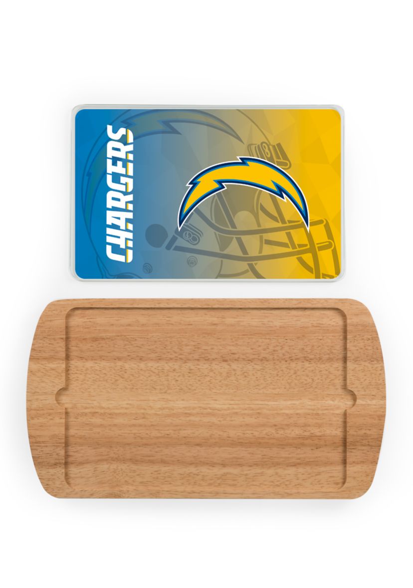 NFL Los Angeles Chargers Billboard Glass Top Serving Tray