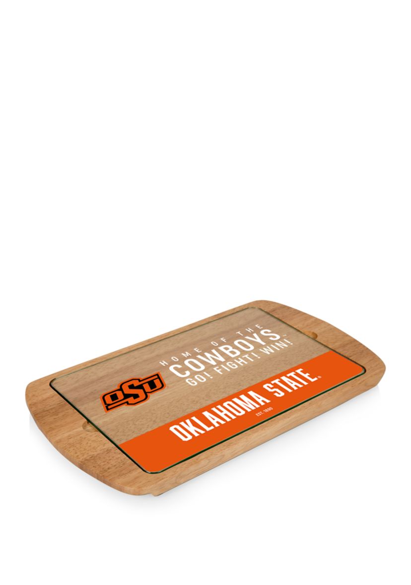 NCAA Oklahoma State Cowboys Billboard Glass Top Serving Tray