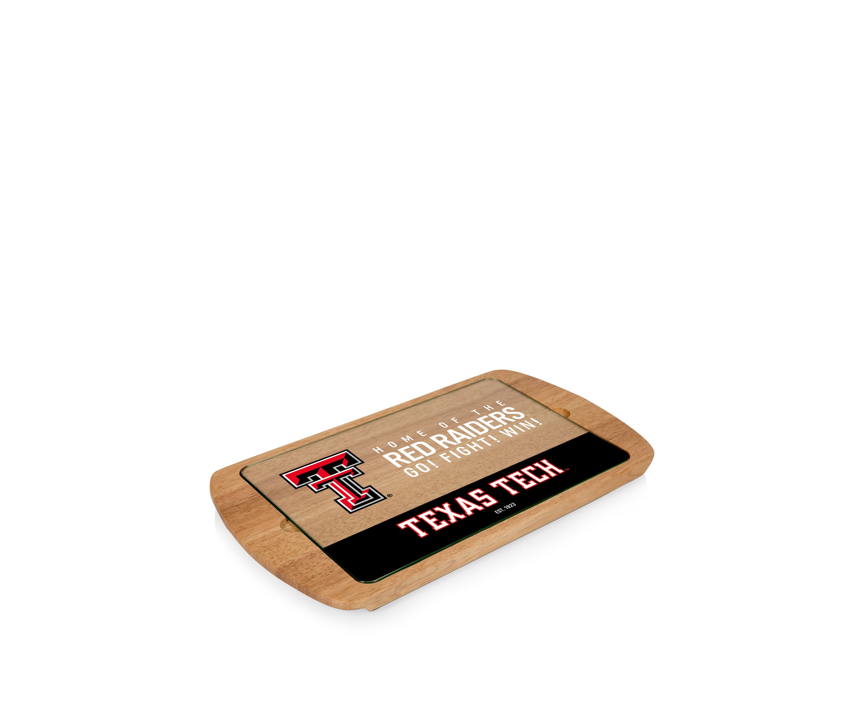 NCAA Texas Tech Red Raiders Billboard Glass Top Serving Tray