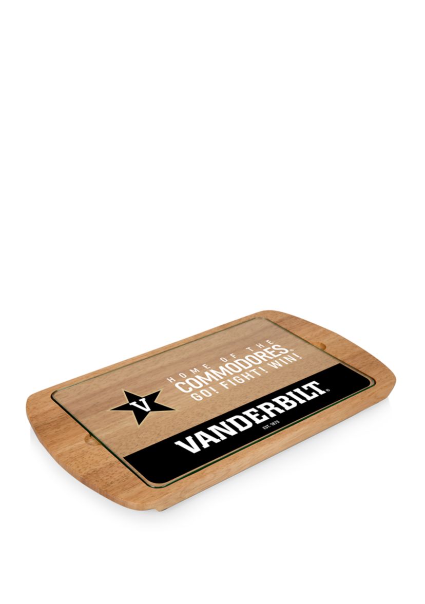 NCAA Vanderbilt Commodores Billboard Glass Top Serving Tray