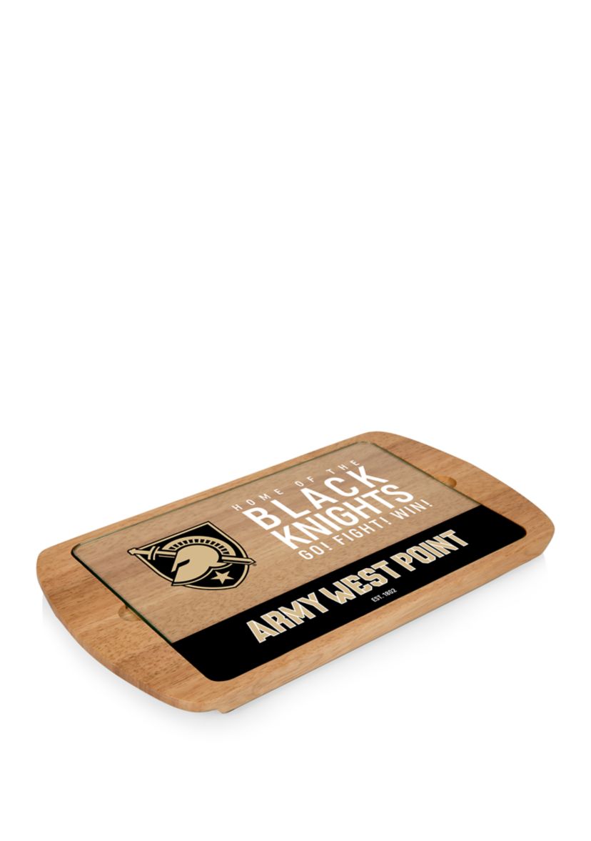 NCAA West Point Black Knights Billboard Glass Top Serving Tray