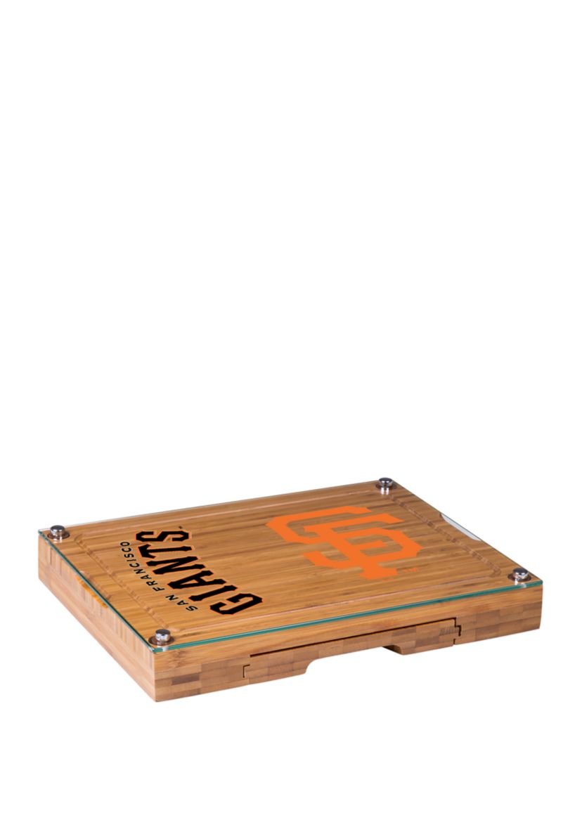 MLB San Francisco Giants Concerto Glass Top Cheese Cutting Board & Tools Set