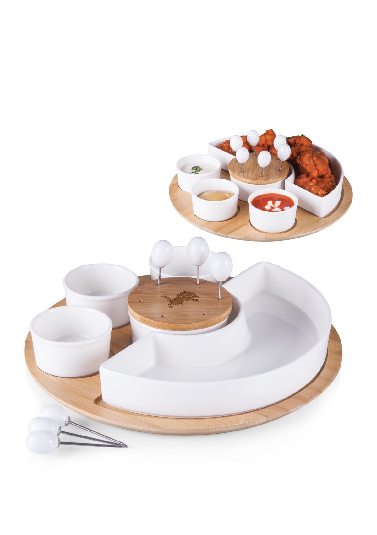 NFL Detroit Lions Symphony Appetizer Serving Tray Set