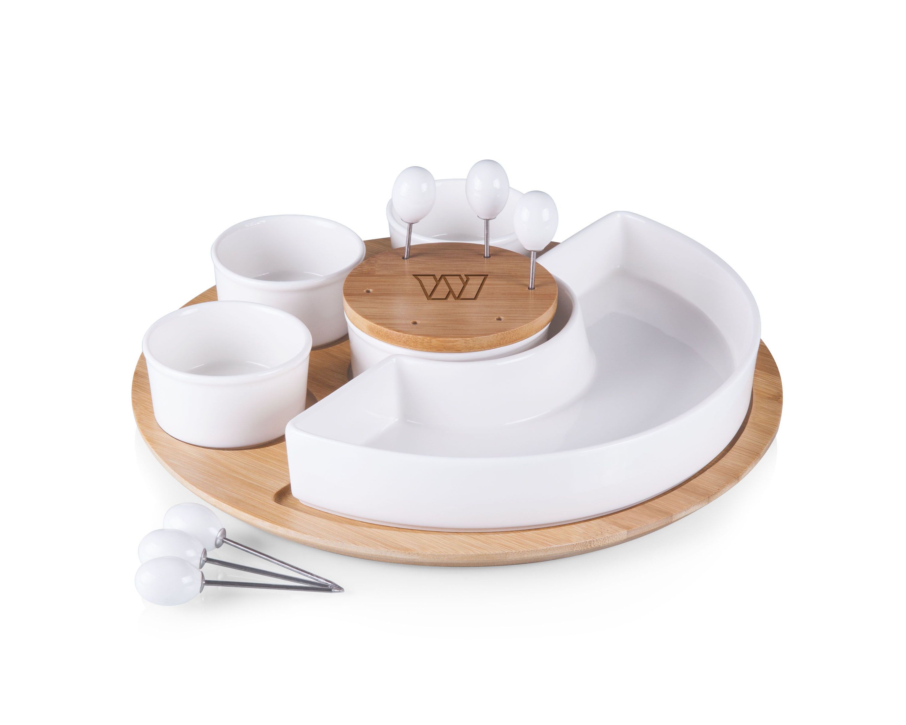 NFL Washington Commanders Symphony Appetizer Serving Tray Set