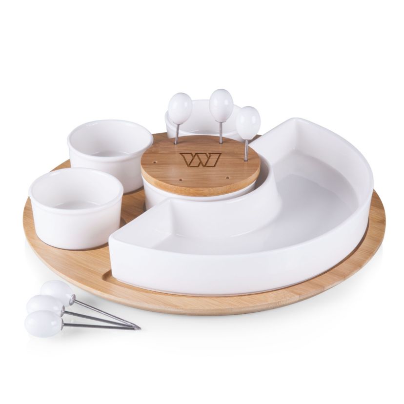 NFL Washington Commanders Symphony Appetizer Serving Tray Set