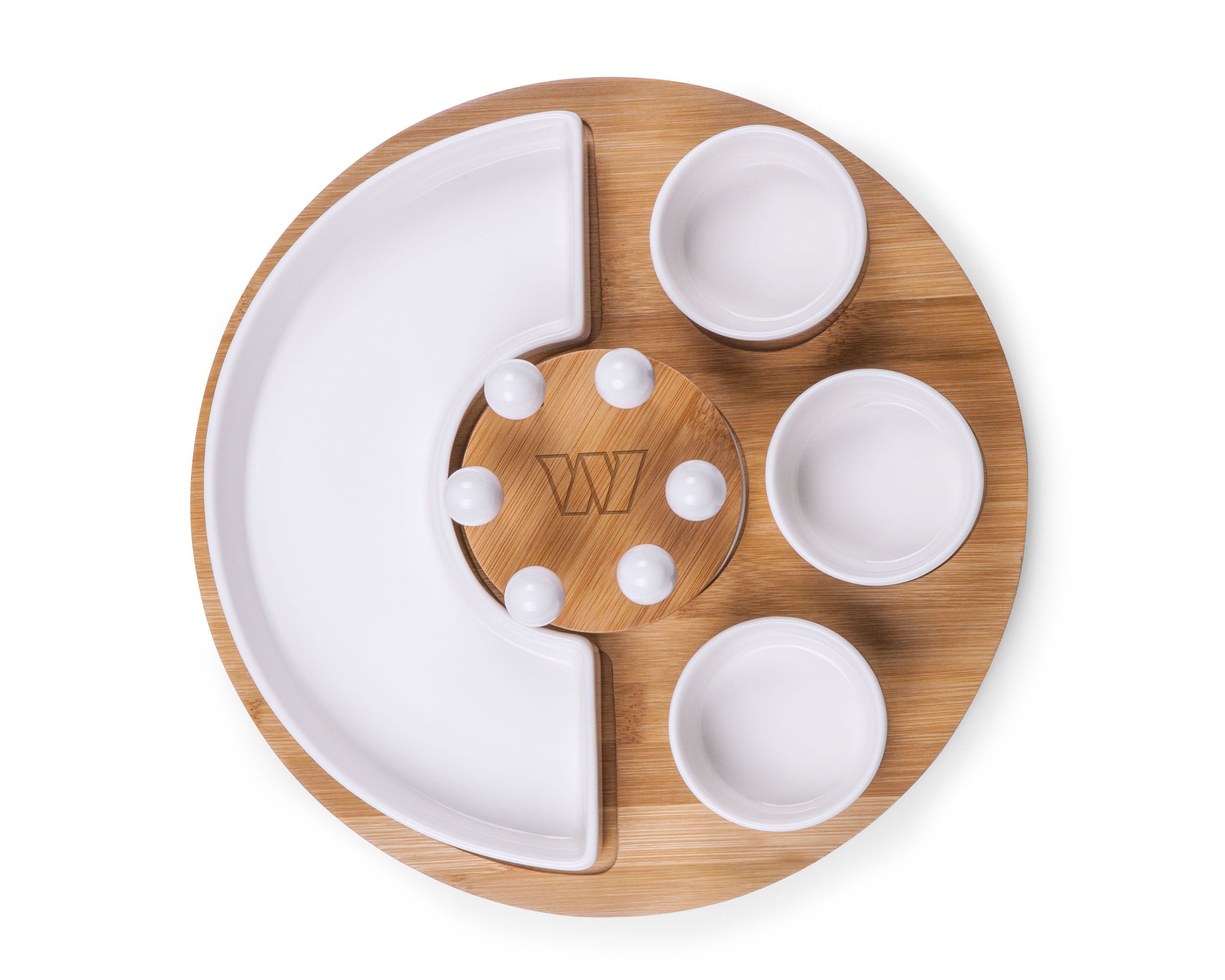 NFL Washington Commanders Symphony Appetizer Serving Tray Set