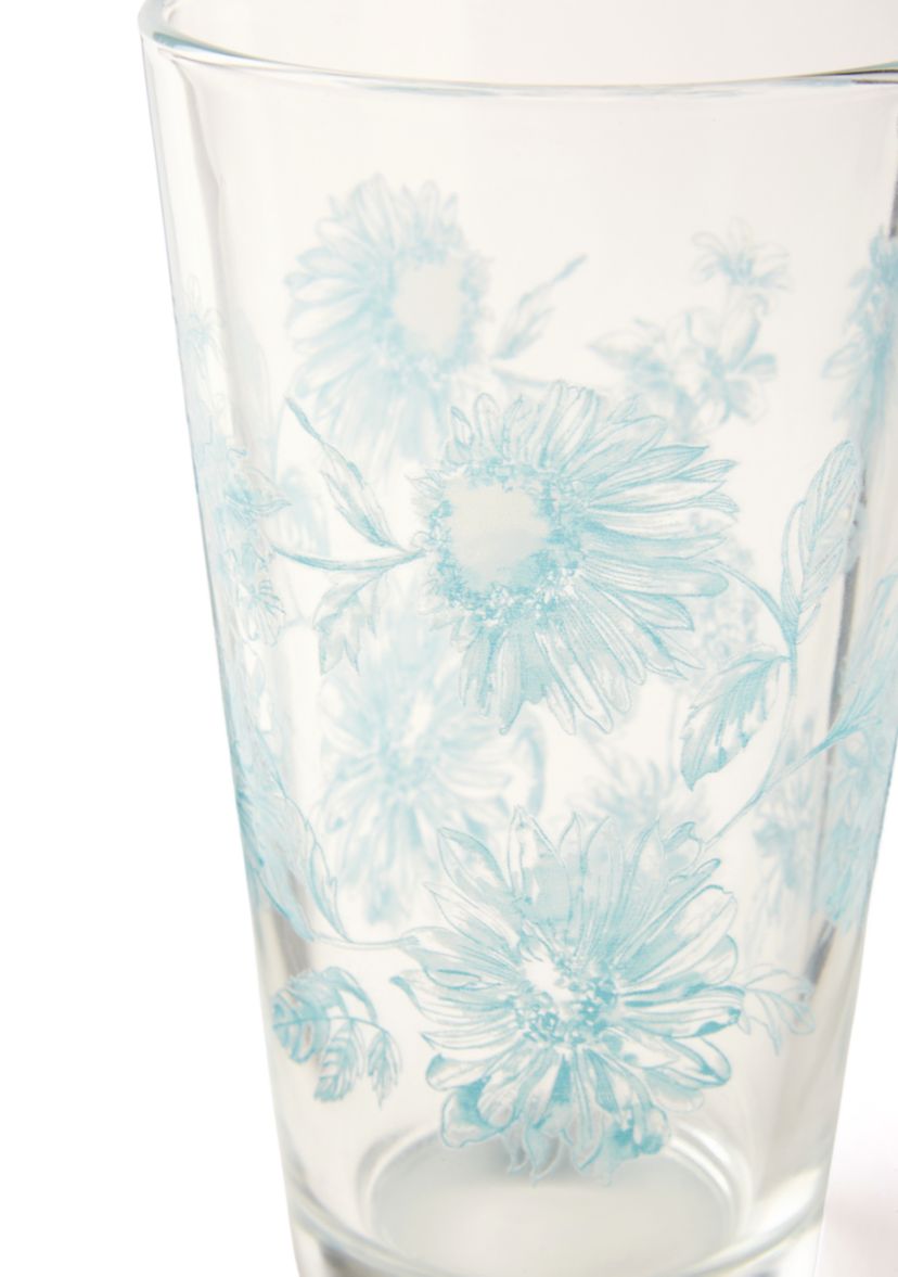   Botanical Floral 16-Ounce Cooler Glass 