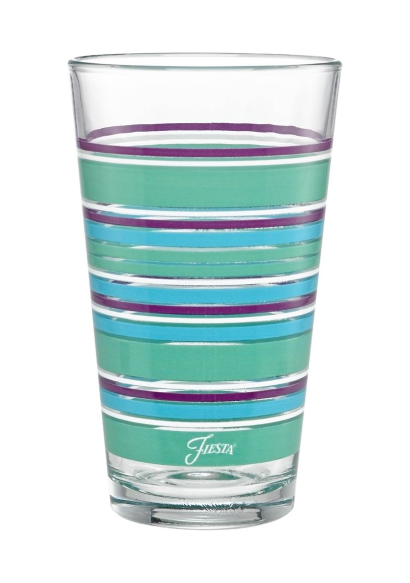 Farmhouse Chic Stripes 16 Ounce Highball Glass