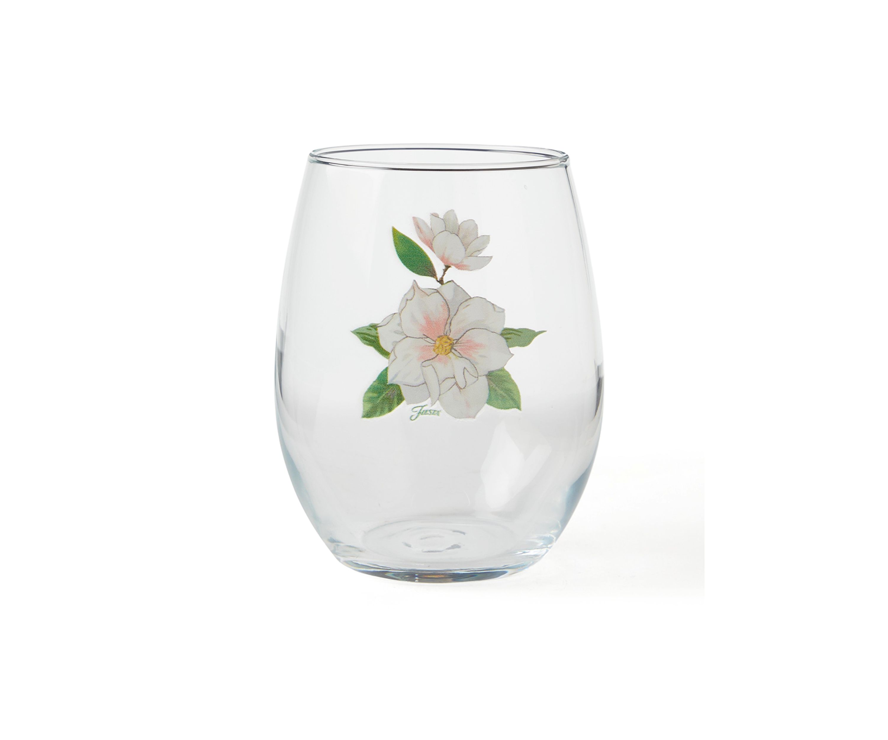 Magnolia 15 Ounce Stemless Wine Glass