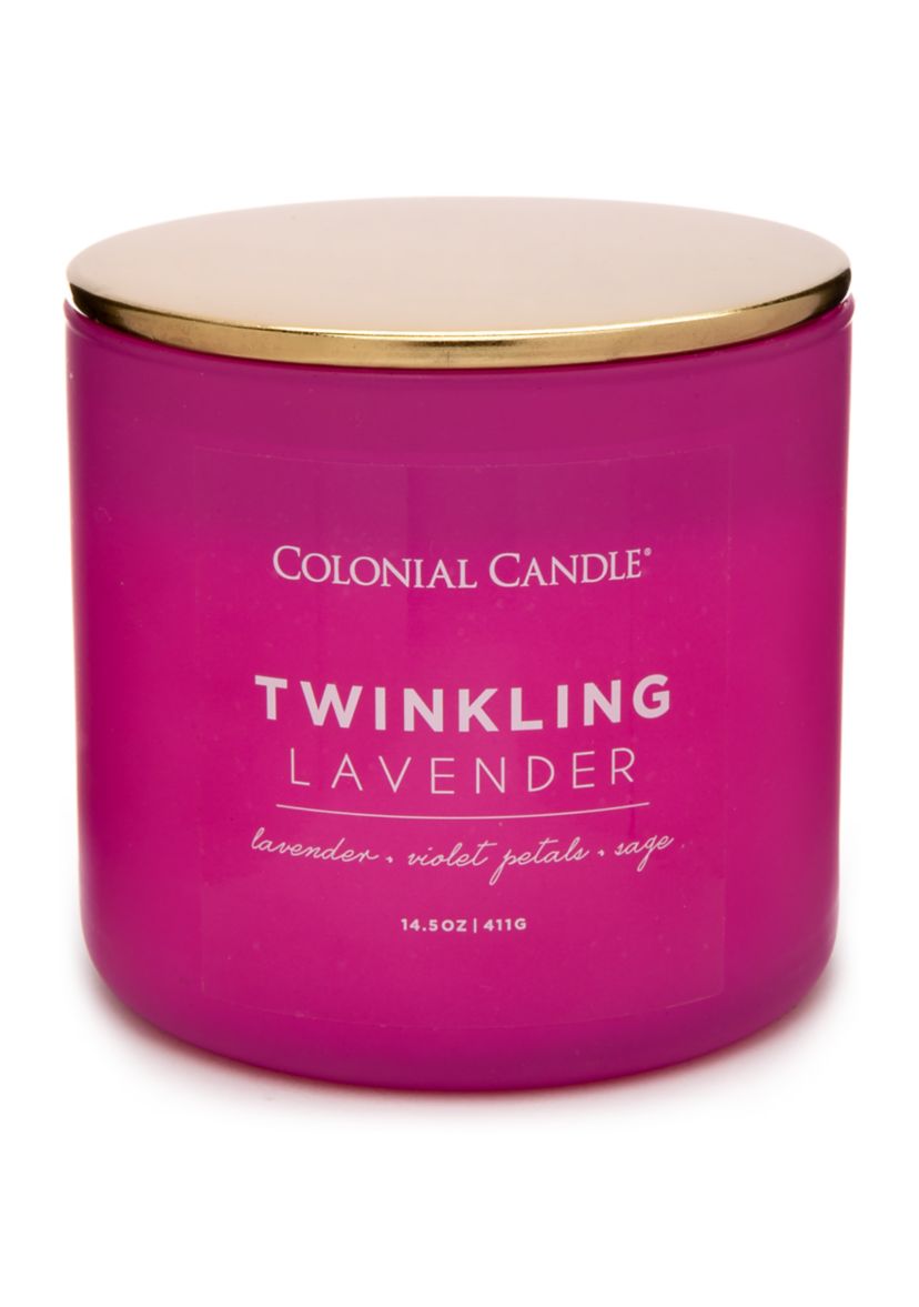 14.5 Ounce Pop of Color Candle - Twinkling Lavender
