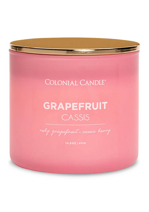 14.5 Ounce Pop of Color Candle - Grapefruit Casis