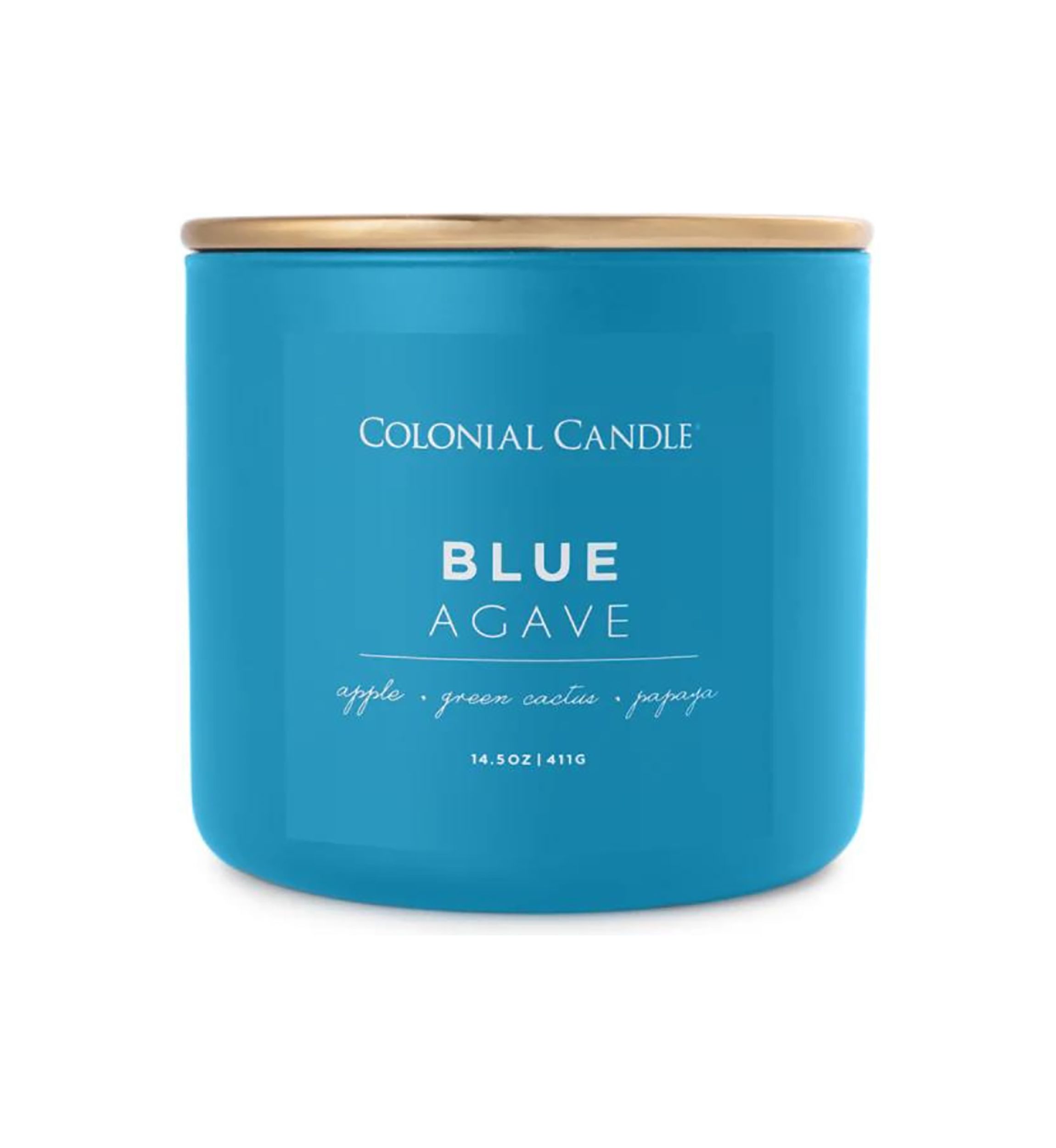 Pop of Color Blue Agave Scented Candle