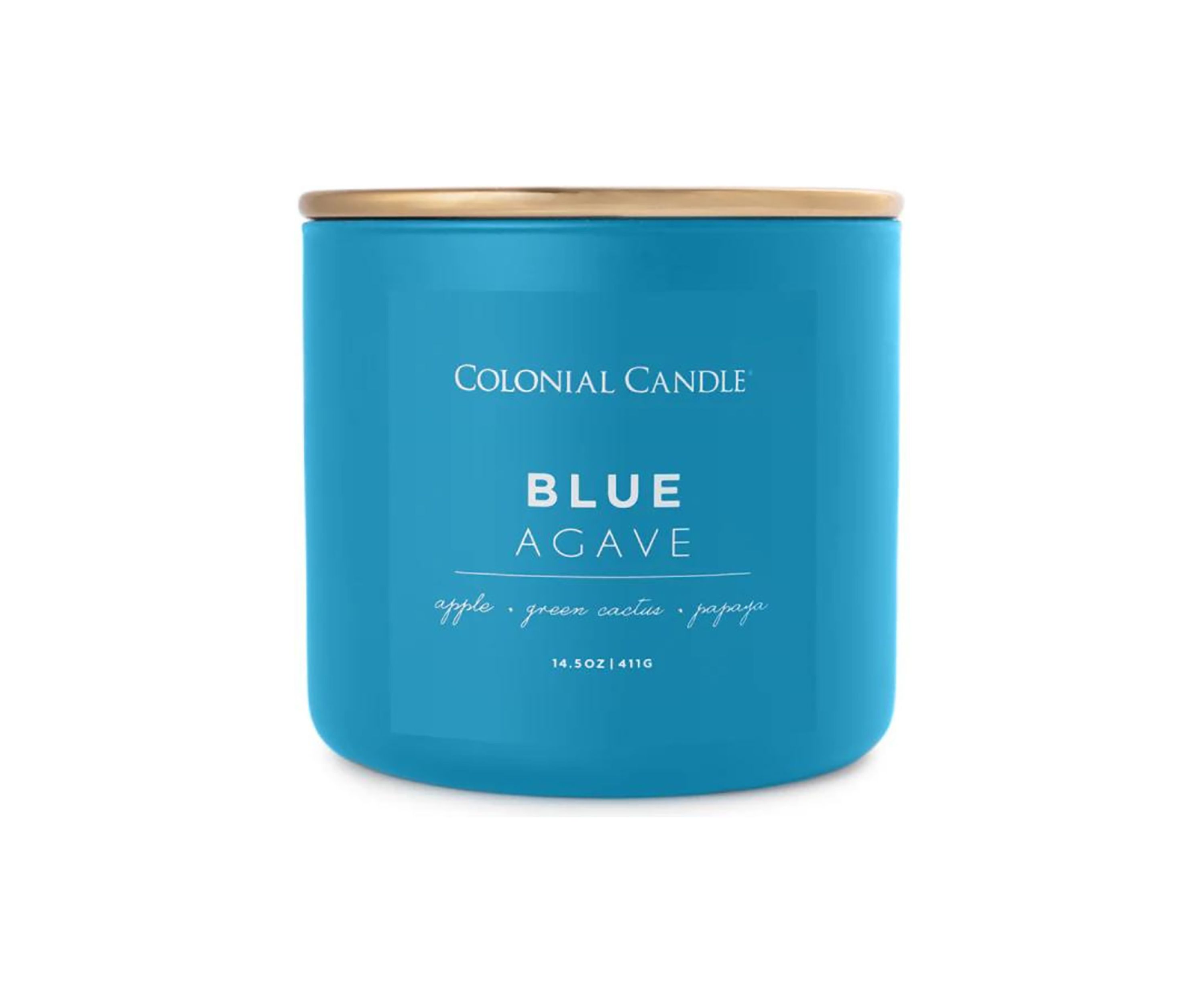 Pop of Color Blue Agave Scented Candle