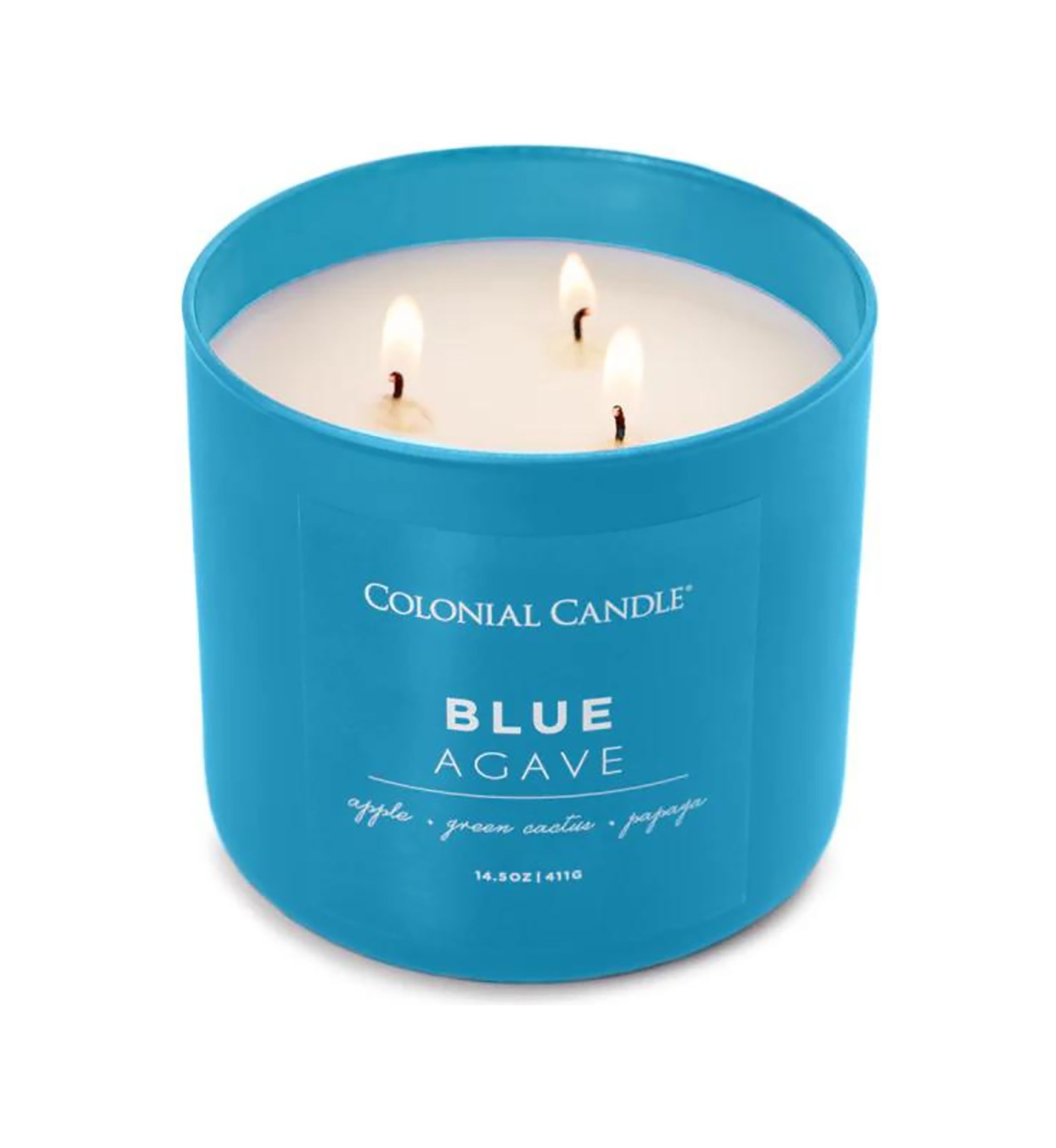 Pop of Color Blue Agave Scented Candle