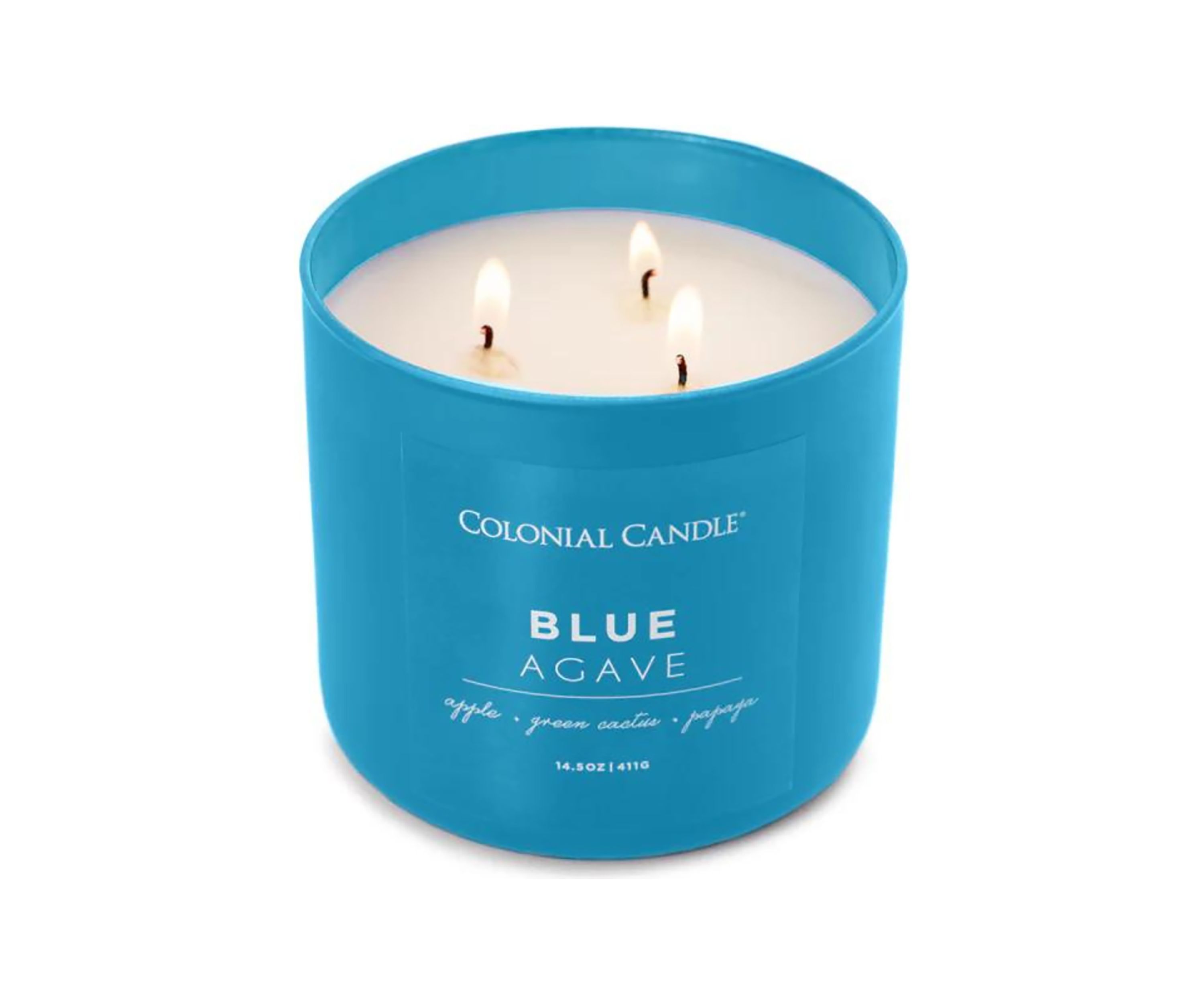Pop of Color Blue Agave Scented Candle