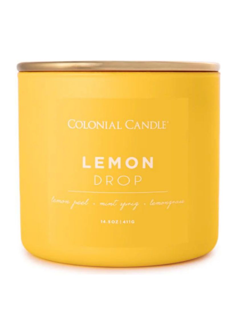Pop of Color Lemon Drop Scented Candle