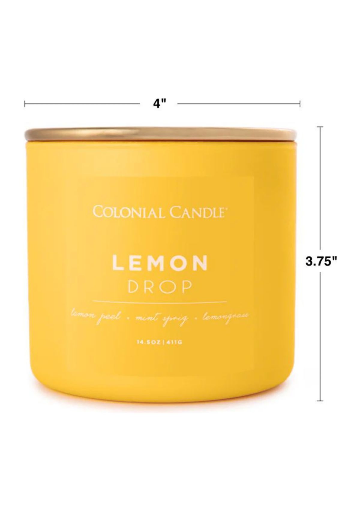 Pop of Color Lemon Drop Scented Candle