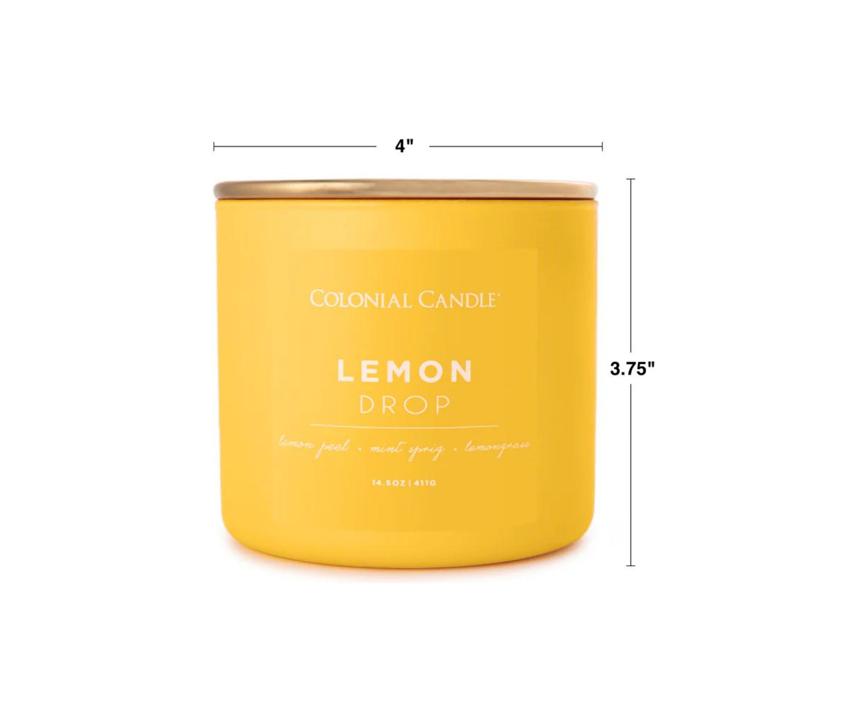 Pop of Color Lemon Drop Scented Candle