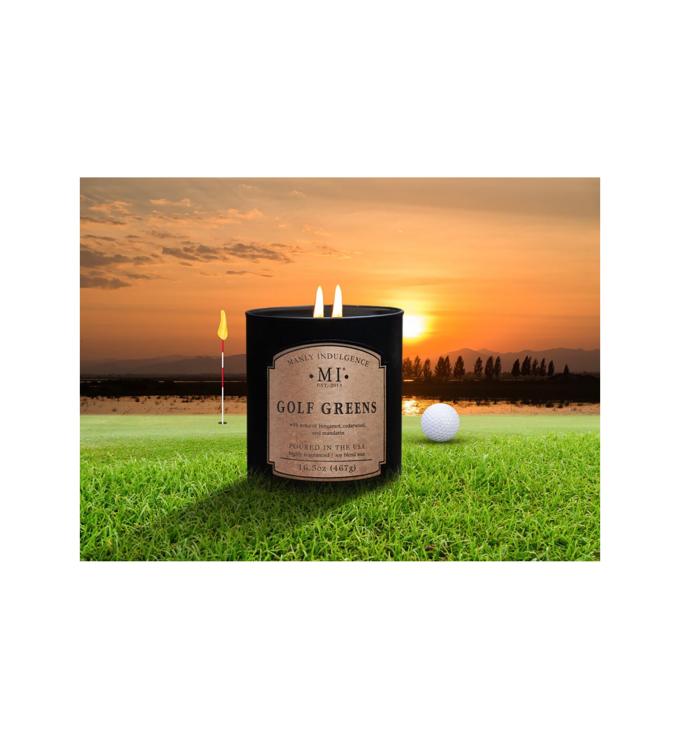 Golf Greens Candle