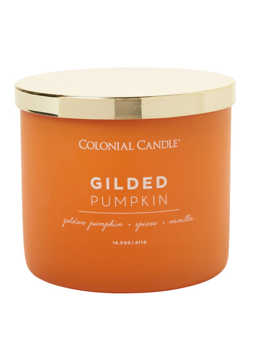 Gilded Pumpkin Candle