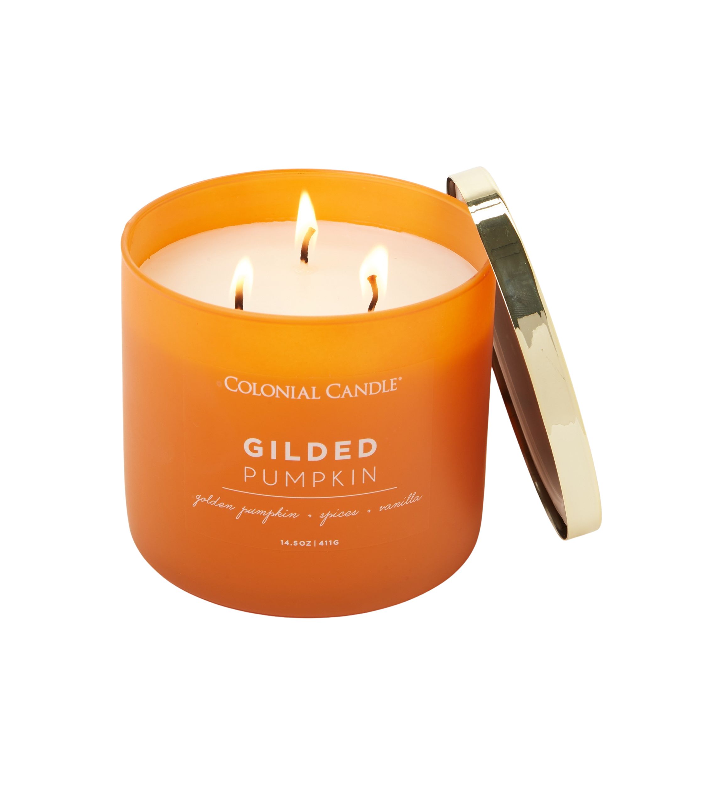 Gilded Pumpkin Candle