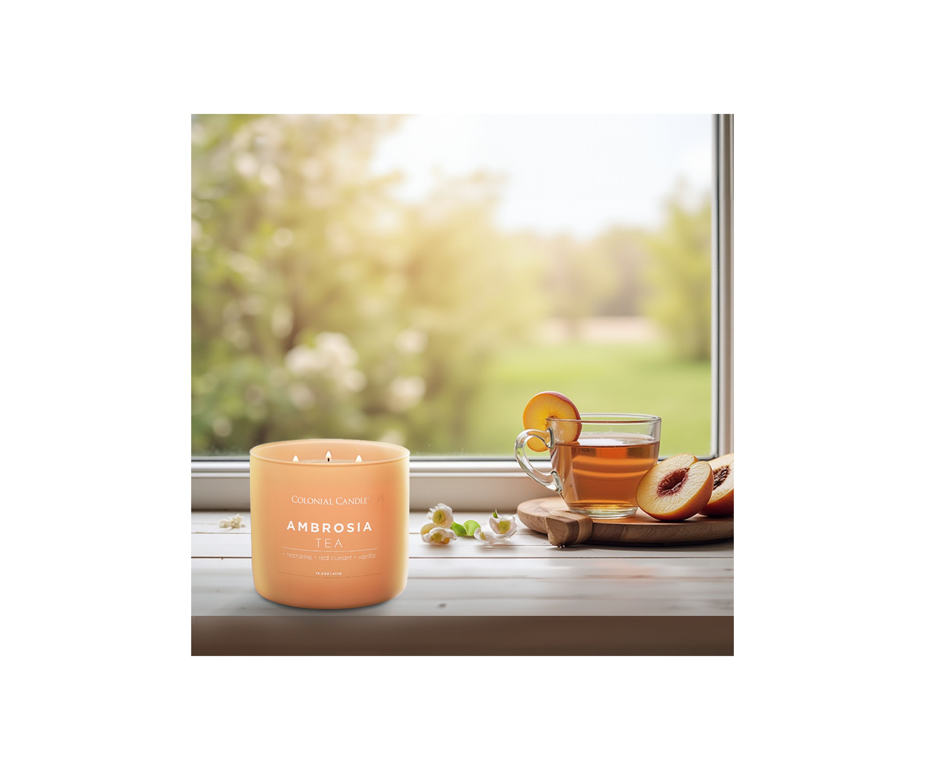 Pop of Color Ambrosia Tea Scented Candle