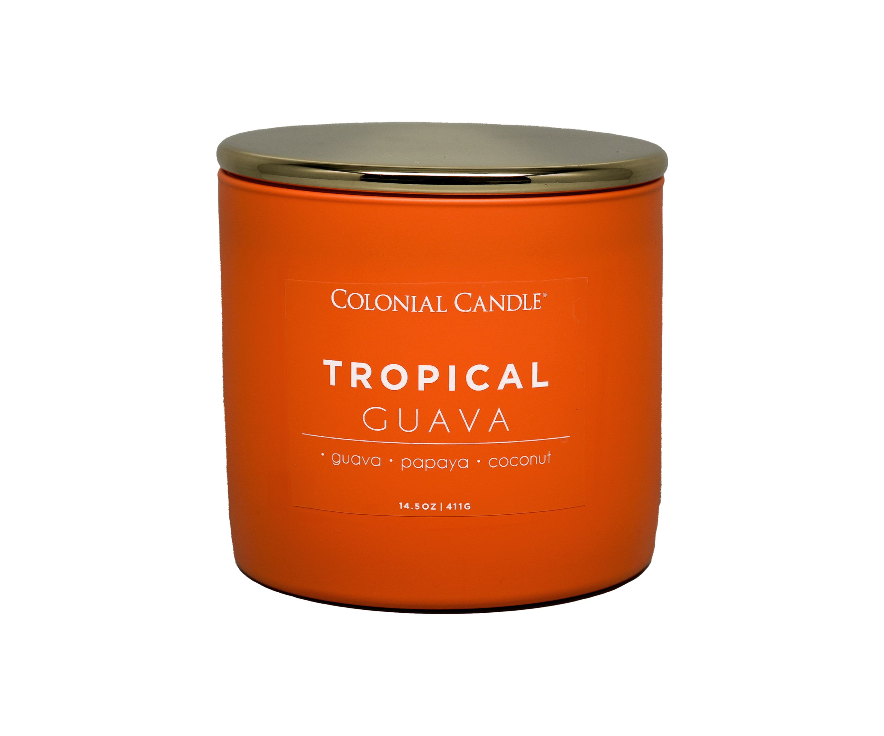 Pop of Color Tropical Guava Scented Candle