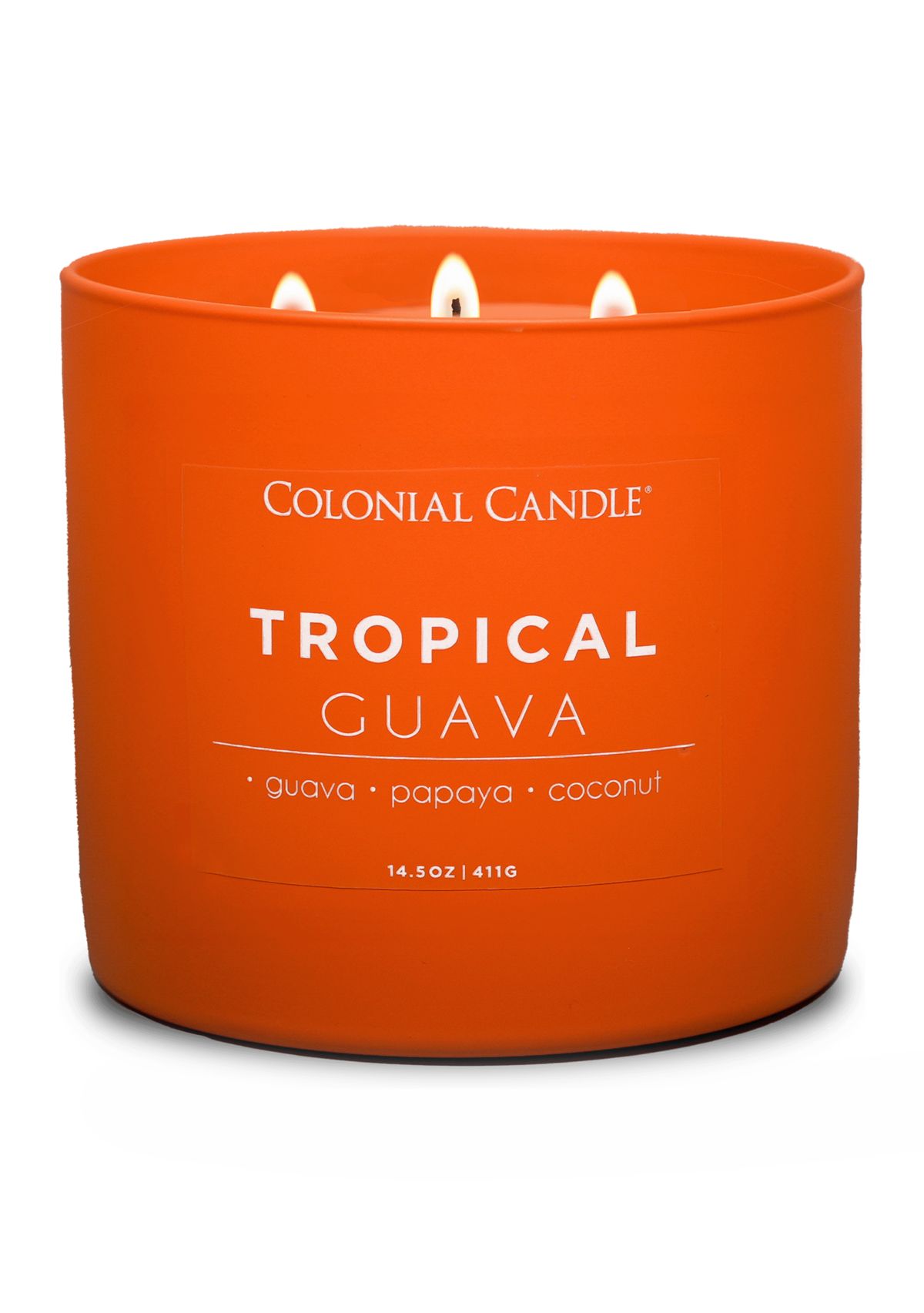 Pop of Color Tropical Guava Scented Candle