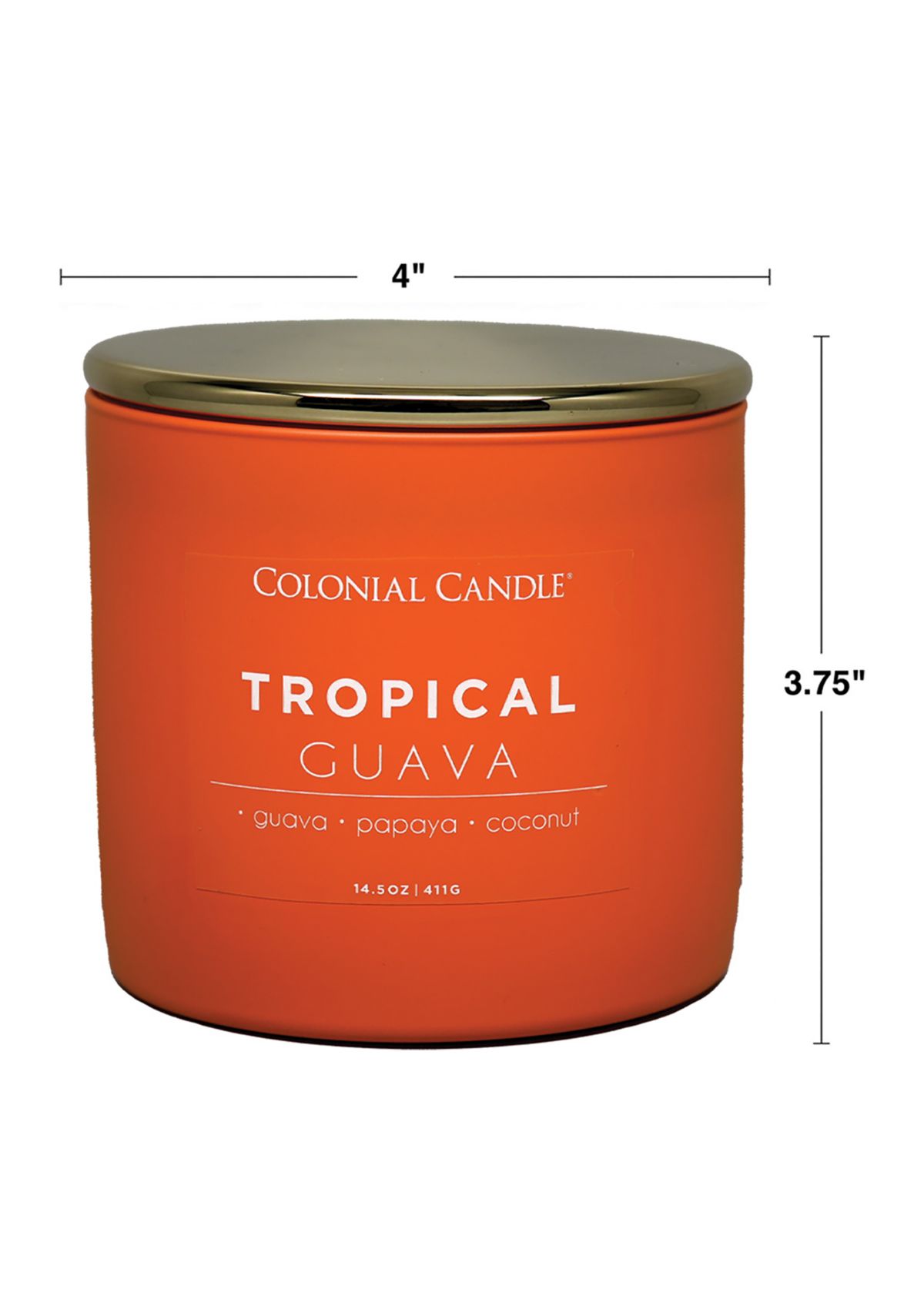 Pop of Color Tropical Guava Scented Candle