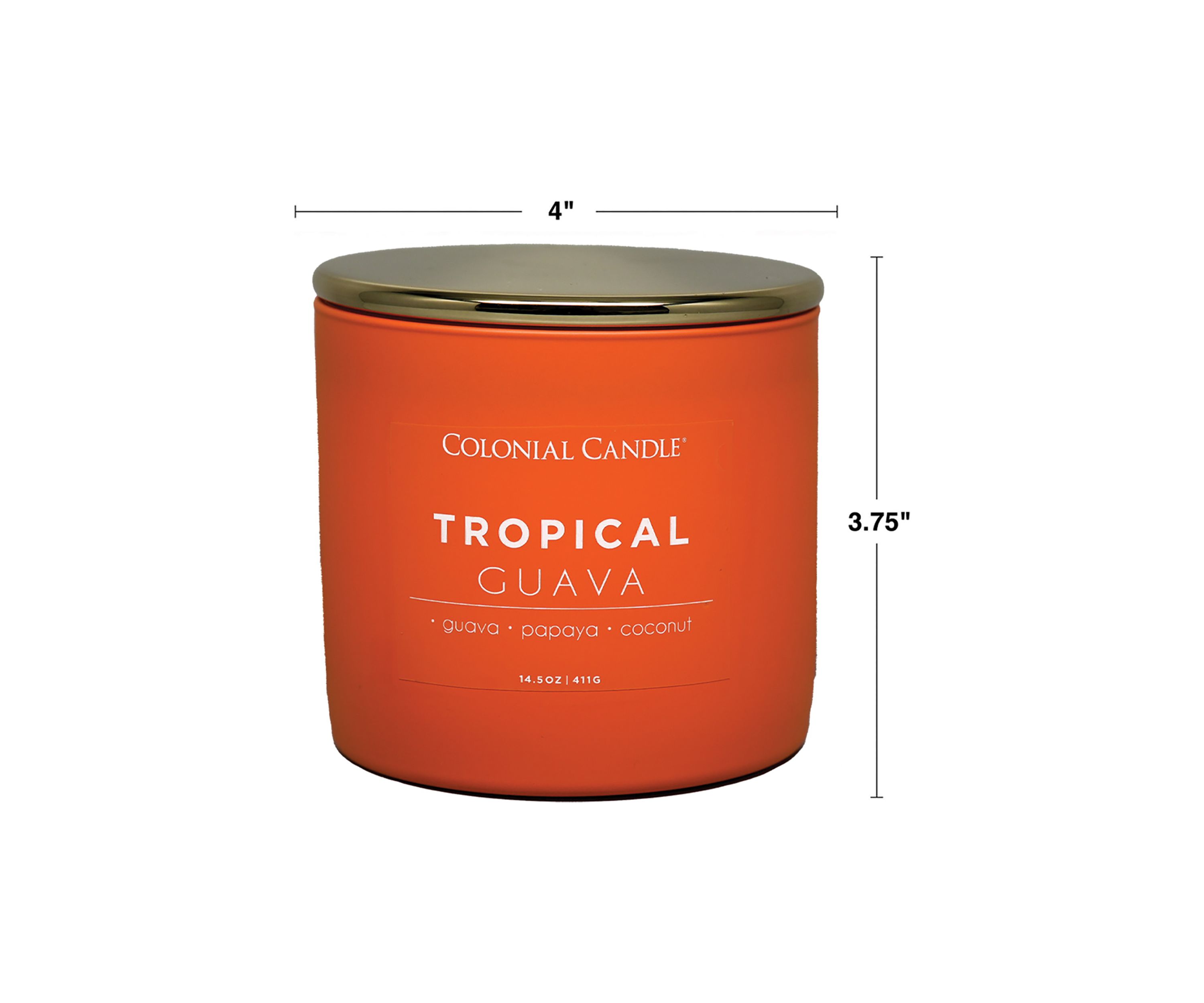Pop of Color Tropical Guava Scented Candle