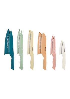 Cuisinart Ceramic-Coated Knife Set with Textured Soft-Grip Handles 12-Piece Set