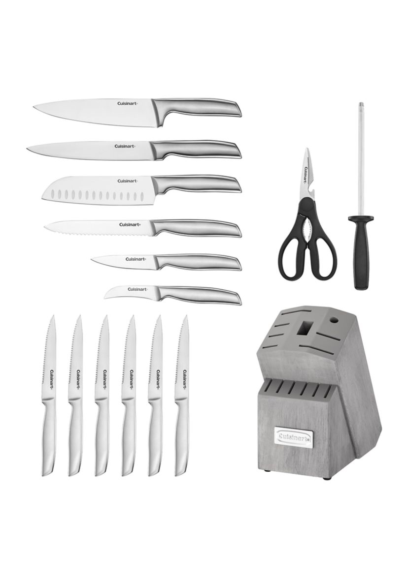 Stainless Steel 15 Piece Rotating Block Set