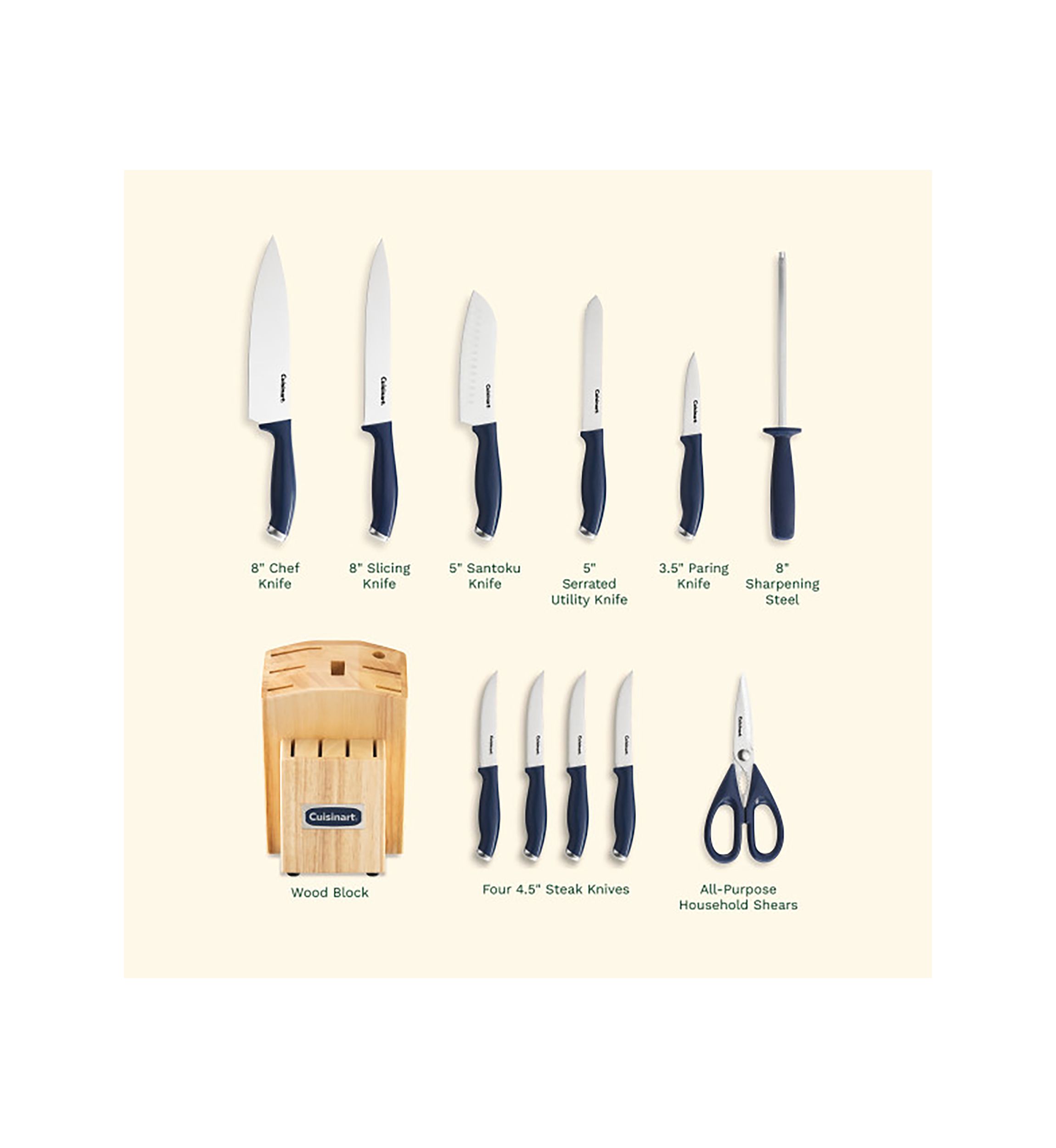 ColorPro Knife Block 12-Piece Set