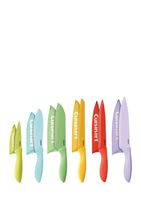 Farberware 12-Piece Non-Stick Resin Cutlery Knife Set, Multicolor 