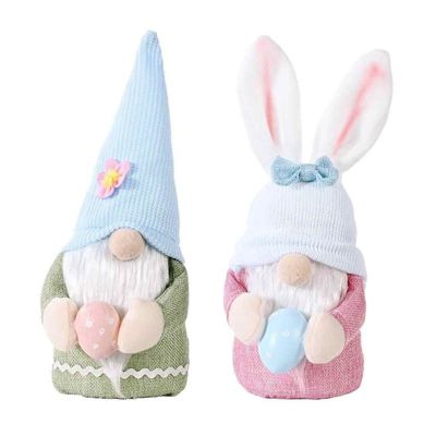 12" Gnomes with Egg, Set of 2