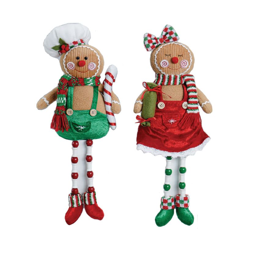 18 inch Christmas Gingerbread, Set of 2