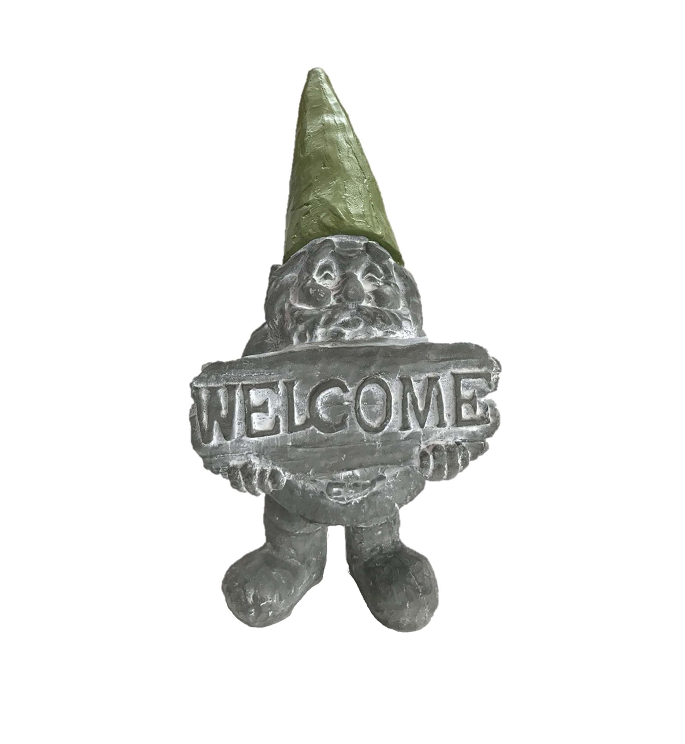  12 Inch Cement Welcome Gnome 