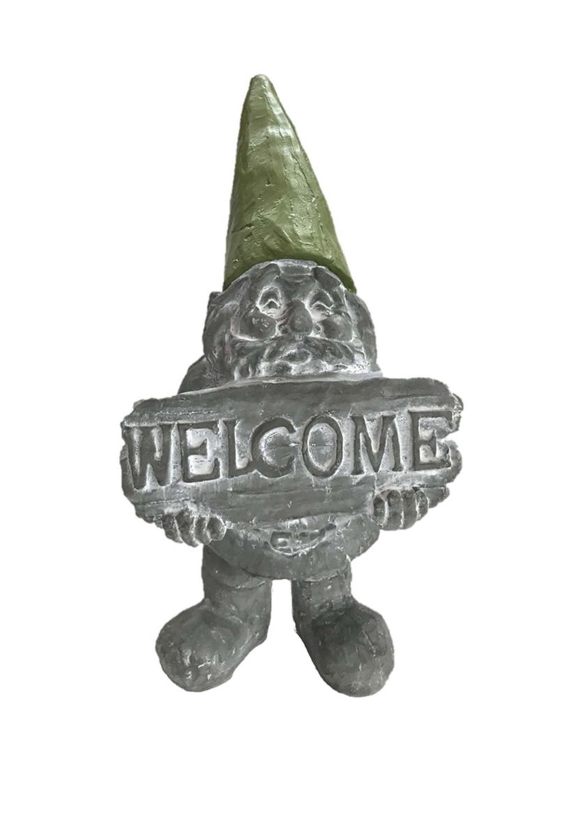  12 Inch Cement Welcome Gnome 