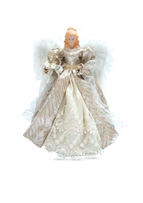 16-in Silver Elegance Angel Tree Topper - Online Only