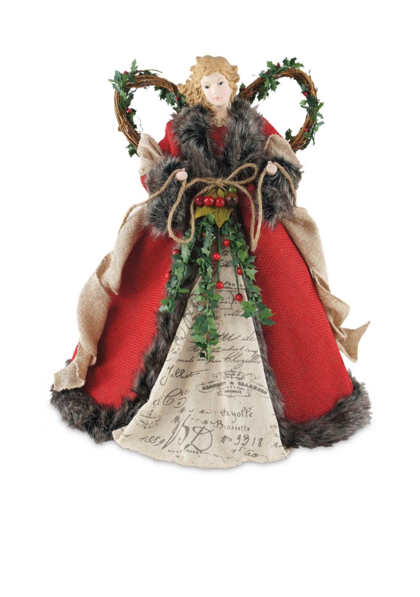 16-in. Red Homespun Angel TT