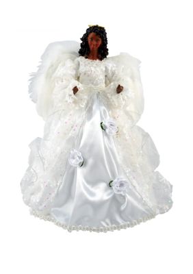 16 Inch Black Wedding Dress Angel Tree Topper